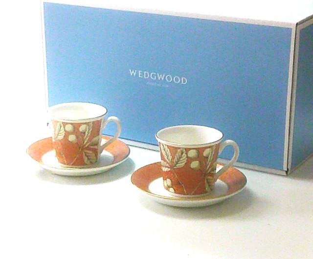 ルネッサンスゴールド ティーカップ&ソーサーペア(ブルー) ウェッジ